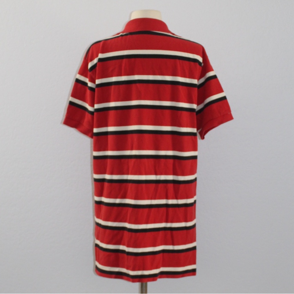 Red Navy Stripe Polo - Picture 3 of 6